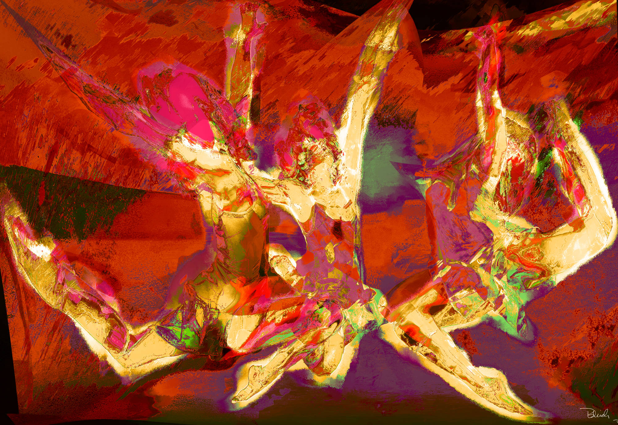 Three Dancers #2 64X44 